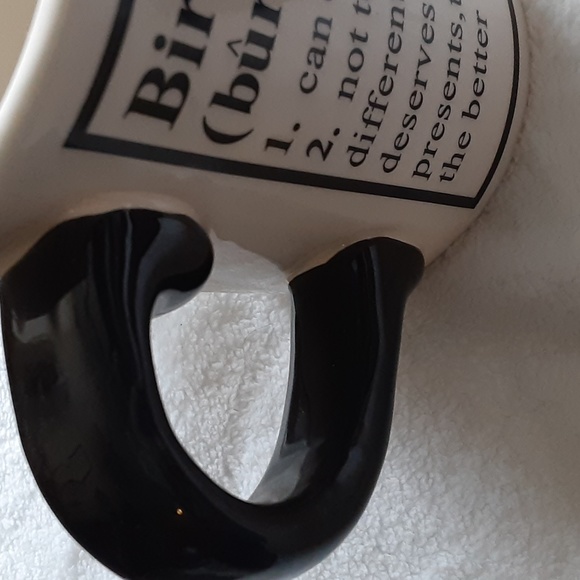 "Birthday Girl" licensed art Stephanie Lanier Tumbleweed Pottery Blk/White mug - Picture 7 of 7